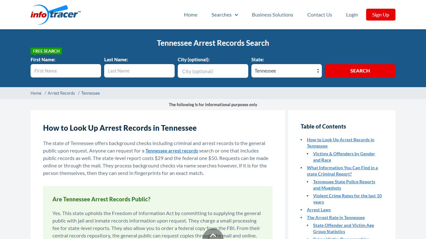 Tennessee Arrest Records - Search TN Jail & Inmate Records Online